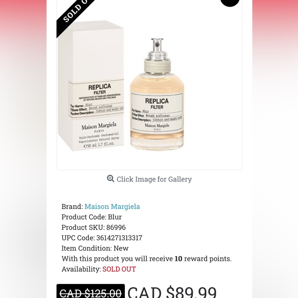 Replica Blur Maison Martin Margiela for women and men